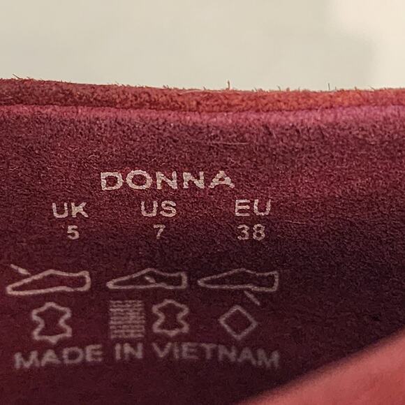 Hotter Comfort Concept Women's Heels SZ 7 Suede Red - Picture 6 of 8